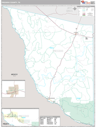 Presidio County, TX Wall Map