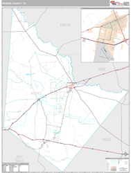 Reeves County, TX Wall Map