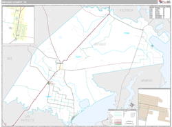 Refugio County, TX Wall Map
