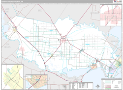 San Patricio County, TX Wall Map