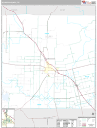 Scurry County, TX Wall Map