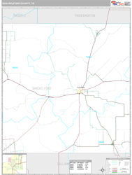 Shackelford County, TX Wall Map