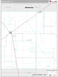 Sherman County, TX Wall Map