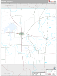 Stephens County, TX Wall Map