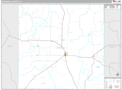 Stonewall County, TX Wall Map