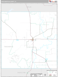 Throckmorton County, TX Wall Map
