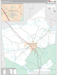 Walker County, TX Wall Map