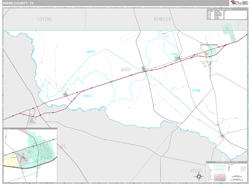 Ward County, TX Wall Map