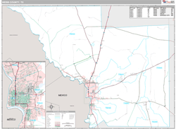 Webb County, TX Wall Map