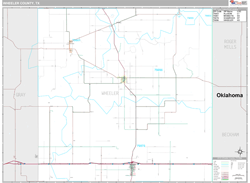 Wheeler County, TX Wall Map