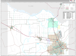 Wichita County, TX Wall Map