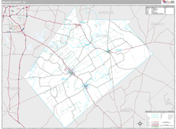 Wilson County, TX Wall Map