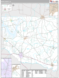 Wood County, TX Wall Map