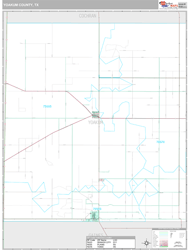 Yoakum County, TX Wall Map