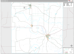 Young County, TX Wall Map