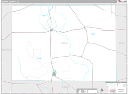 Zavala County, TX Wall Map