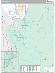 Cache County, UT Wall Map