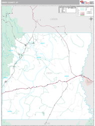 Emery County, UT Wall Map