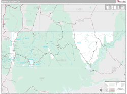 Garfield County, UT Wall Map