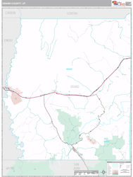 Grand County, UT Wall Map