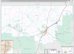 Iron County, UT Wall Map