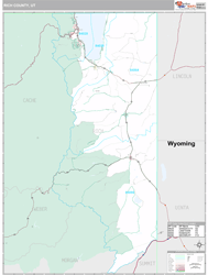 Rich County, UT Wall Map