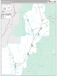 Sanpete County, UT Wall Map