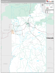Uintah County, UT Wall Map