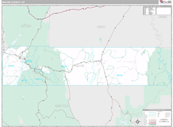 Wayne County, UT Wall Map