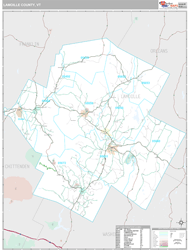 Lamoille County, VT Wall Map