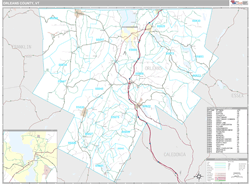 Orleans County, VT Wall Map