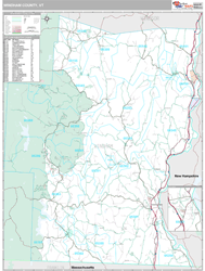 Windham County, VT Wall Map