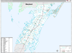 Accomack County, VA Wall Map