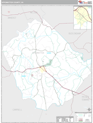 Appomattox County, VA Wall Map