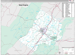 Augusta County, VA Wall Map