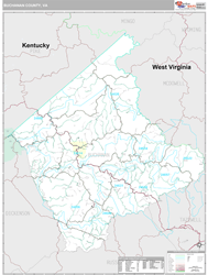 Buchanan County, VA Wall Map