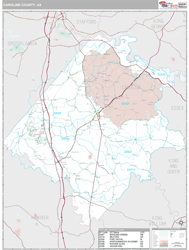 Caroline County, VA Wall Map