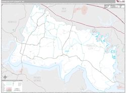 Charles City County, VA Wall Map