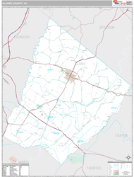 Clarke County, VA Wall Map