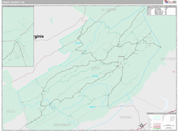 Craig County, VA Wall Map