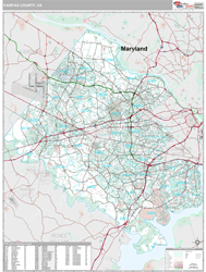 Fairfax County, VA Wall Map