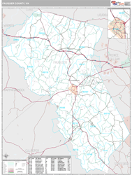 Fauquier County, VA Wall Map