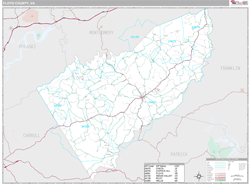 Floyd County, VA Wall Map