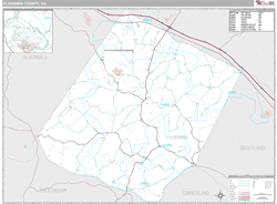 Fluvanna County, VA Wall Map