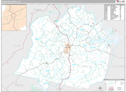 Franklin County, VA Wall Map