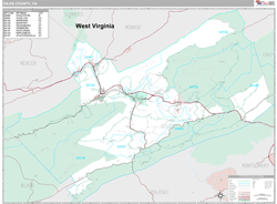 Giles County, VA Wall Map