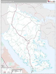 Gloucester County, VA Wall Map