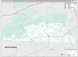 Grayson County, VA Wall Map