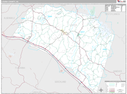 Louisa County, VA Wall Map