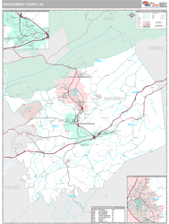 Montgomery County, VA Wall Map